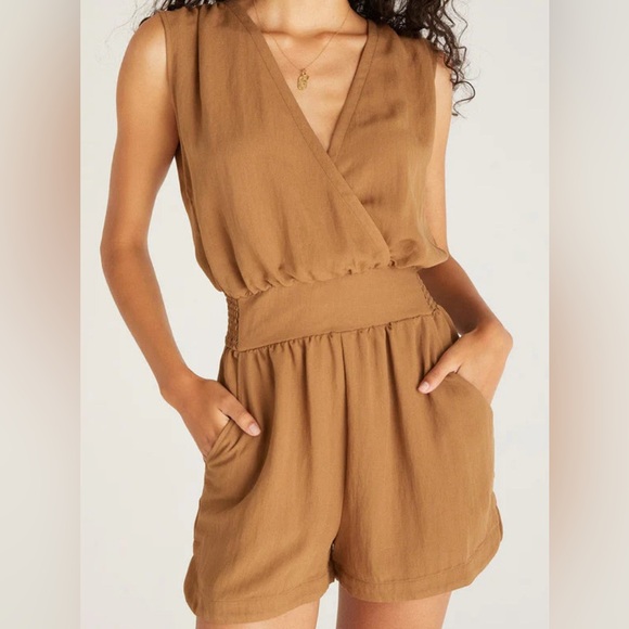 Z Supply Sun Tanned Romper - Picture 2 of 4